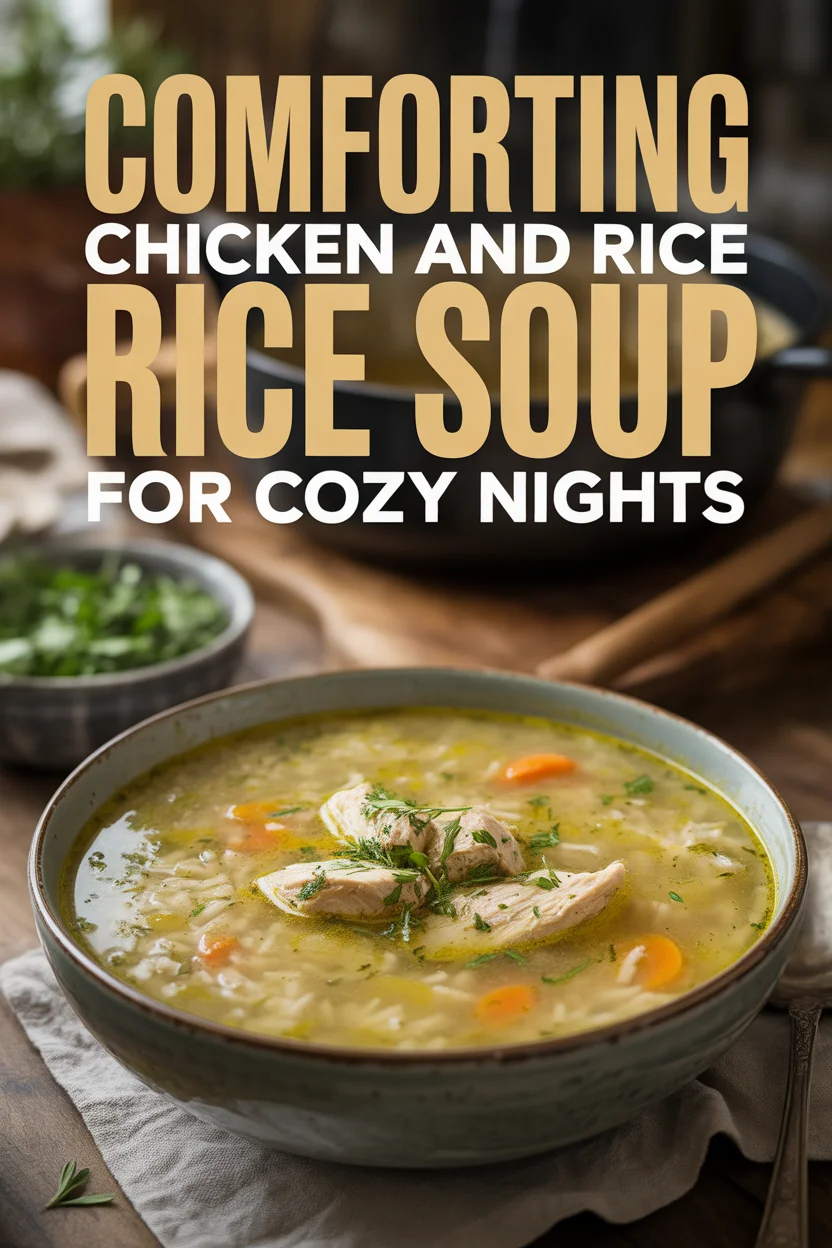 Chicken and rice soup
