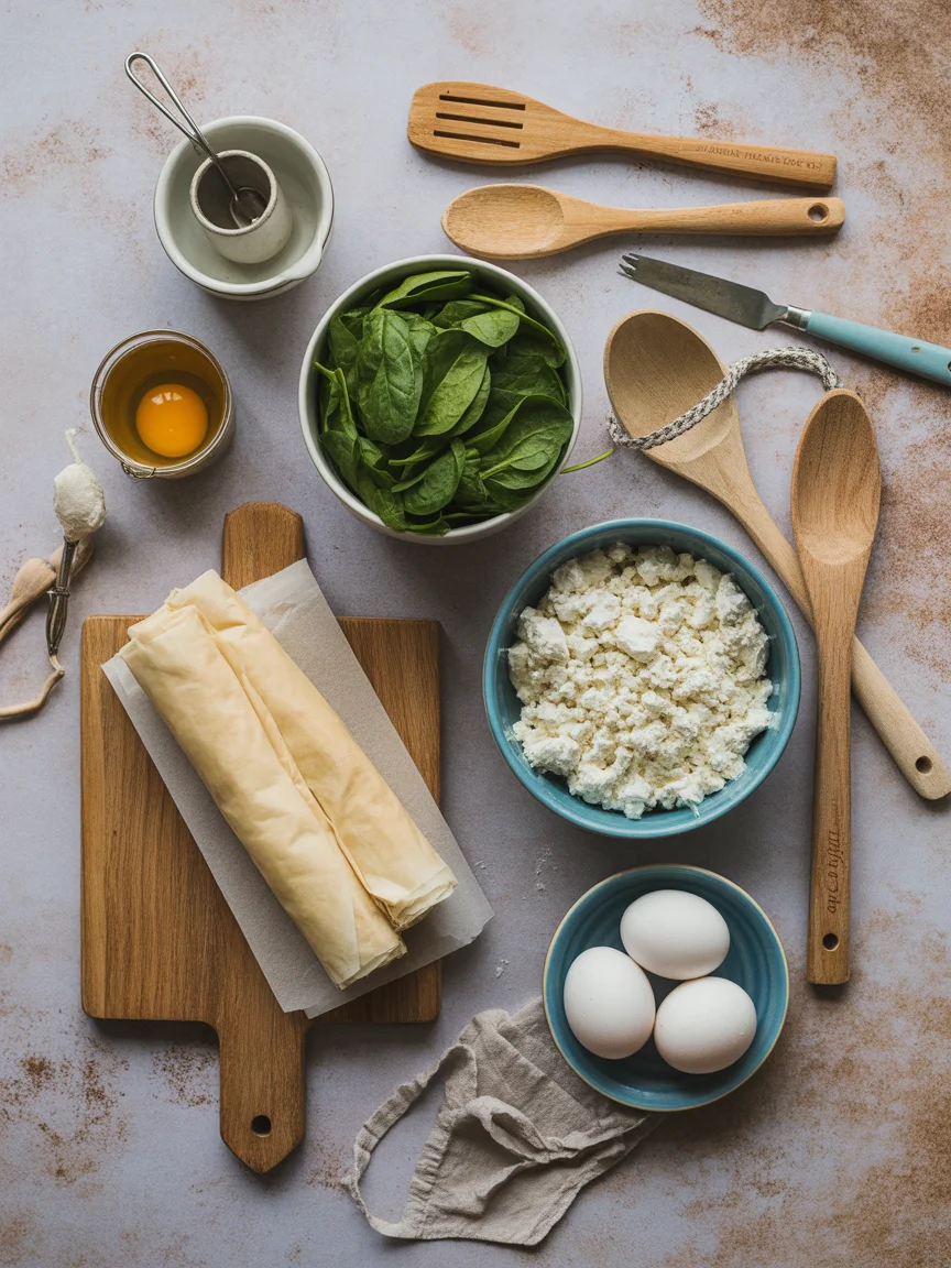 Salmon and spinach filo cottage cheese quiche