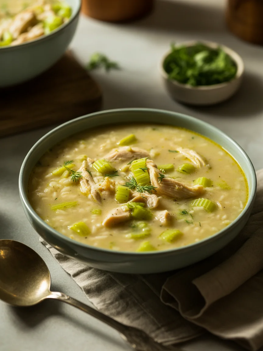 Chicken and rice soup