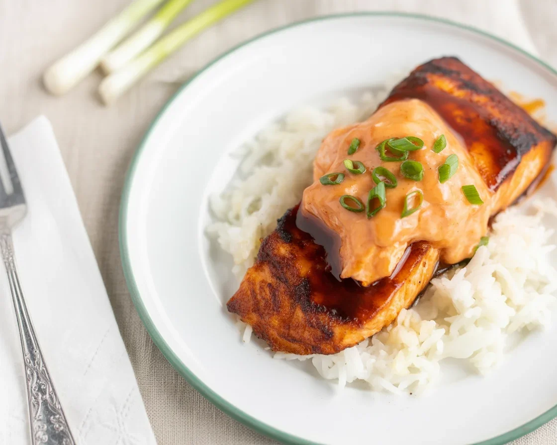 Delicious baked Sriracha salmon with honey and lime, ready in 30 minutes.