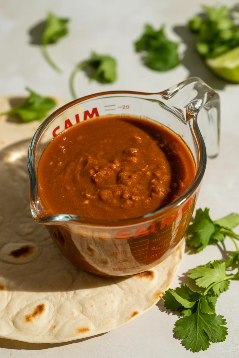 homemade enchilada sauce.