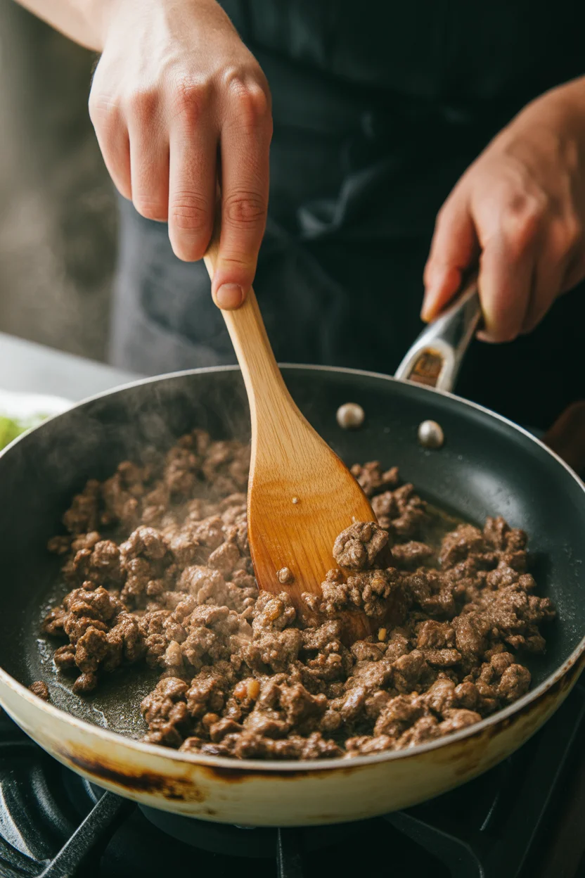 how to brown ground beef perfectly.