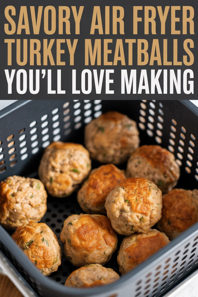 Savory Air Fryer Turkey Meatballs You’ll Love Making