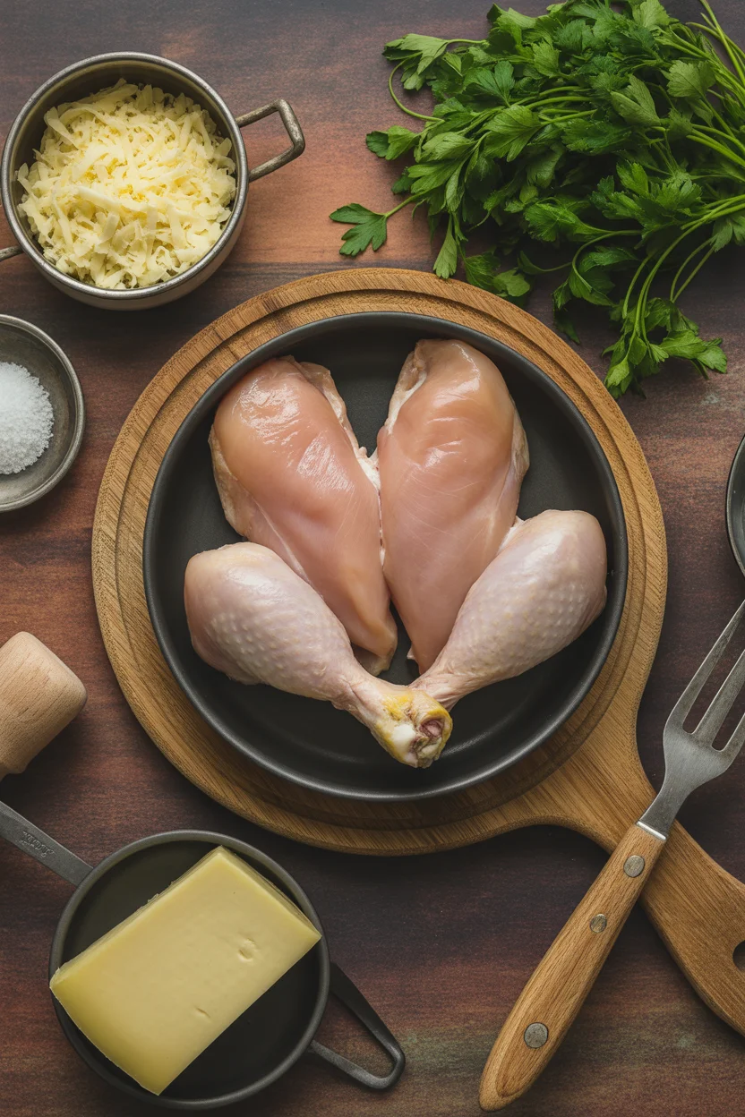 Cheesy Garlic Chicken Wraps