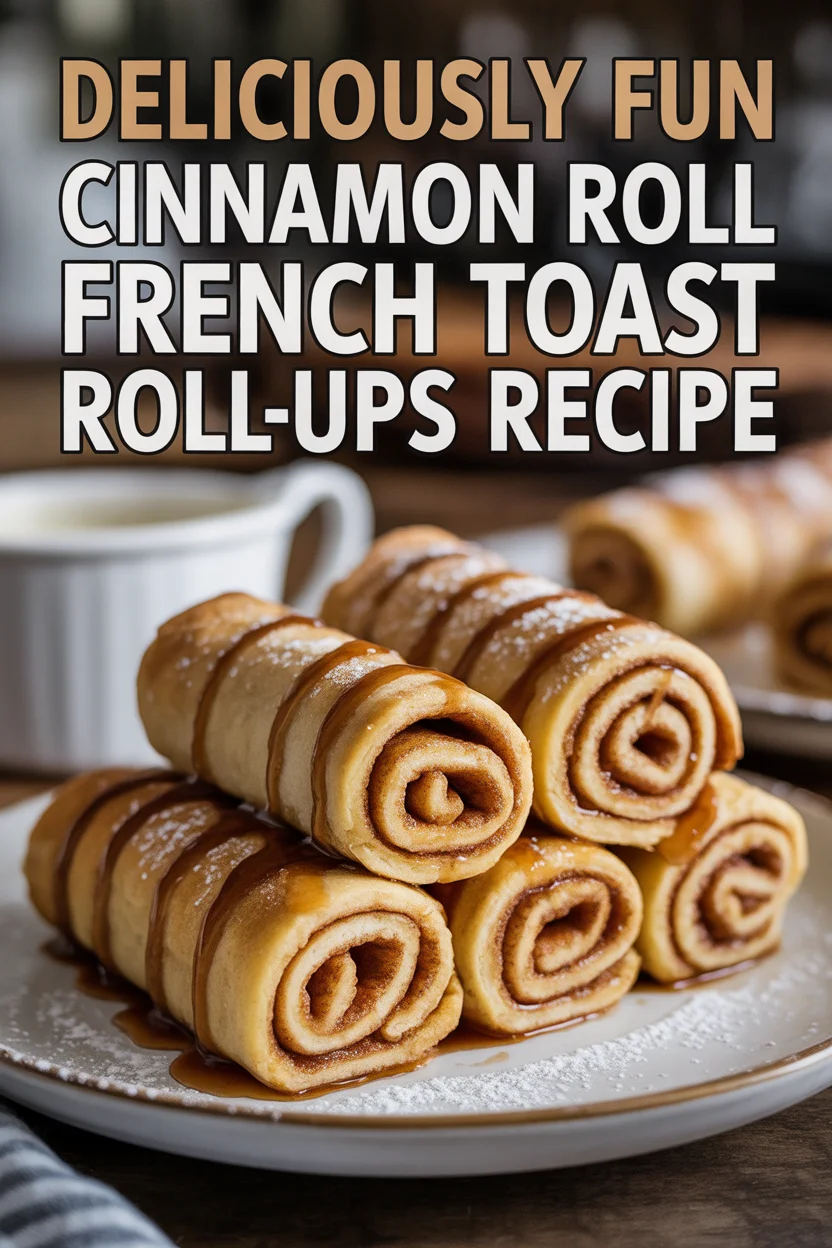 Deliciously Fun Cinnamon Roll French Toast Roll-Ups Recipe