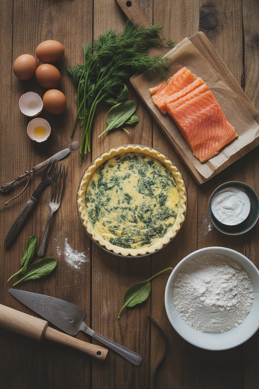 Savory Smoked Salmon and Spinach Quiche for Easy Brunch Fun
