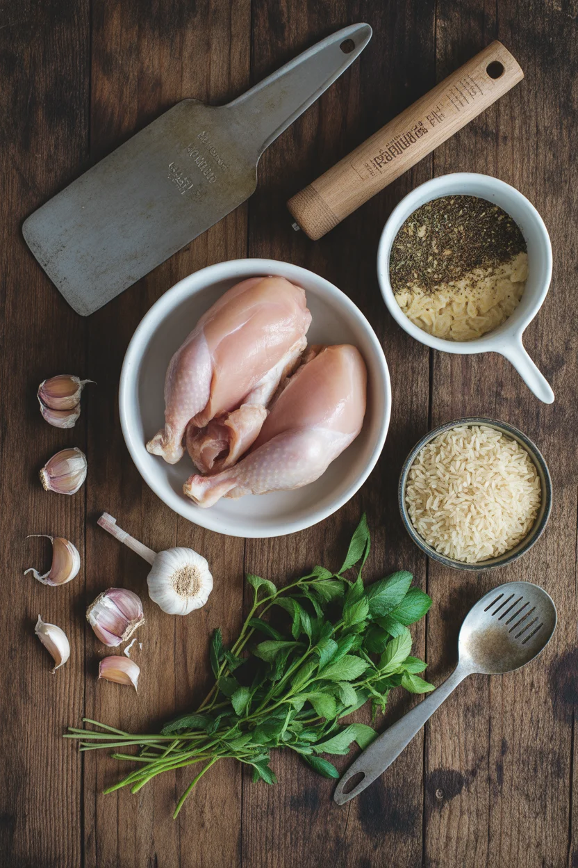 Delicious One-Pot Creamy Garlic Chicken and Rice Recipe