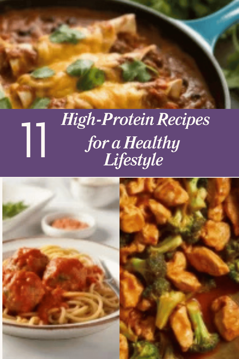Selection of high-protein recipes for a healthy lifestyle