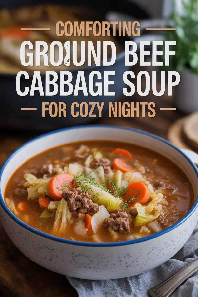 Comforting Ground Beef Cabbage Soup for Cozy Nights