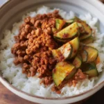 Delicious Bang Ground Turkey Rice Bowls with veggies and savory sauce