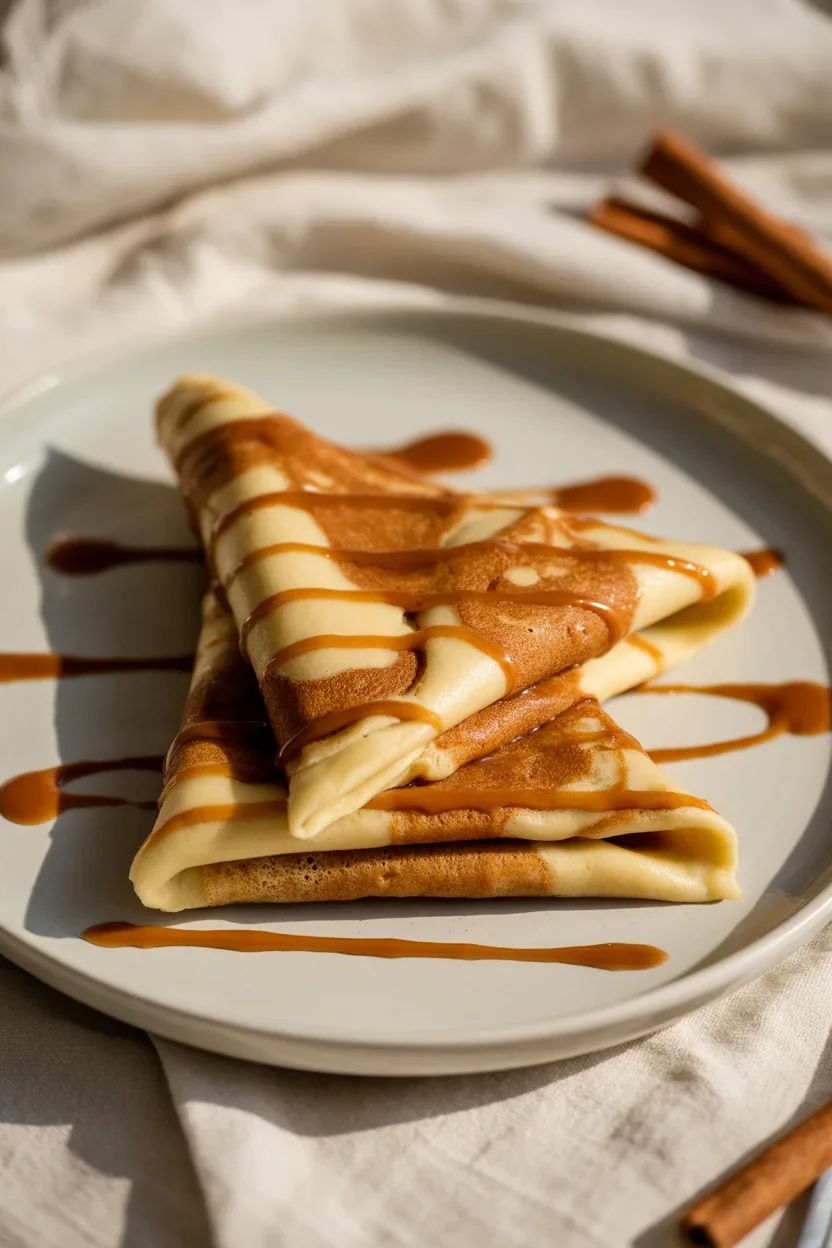 Cinnamon Roll Protein Crepes
