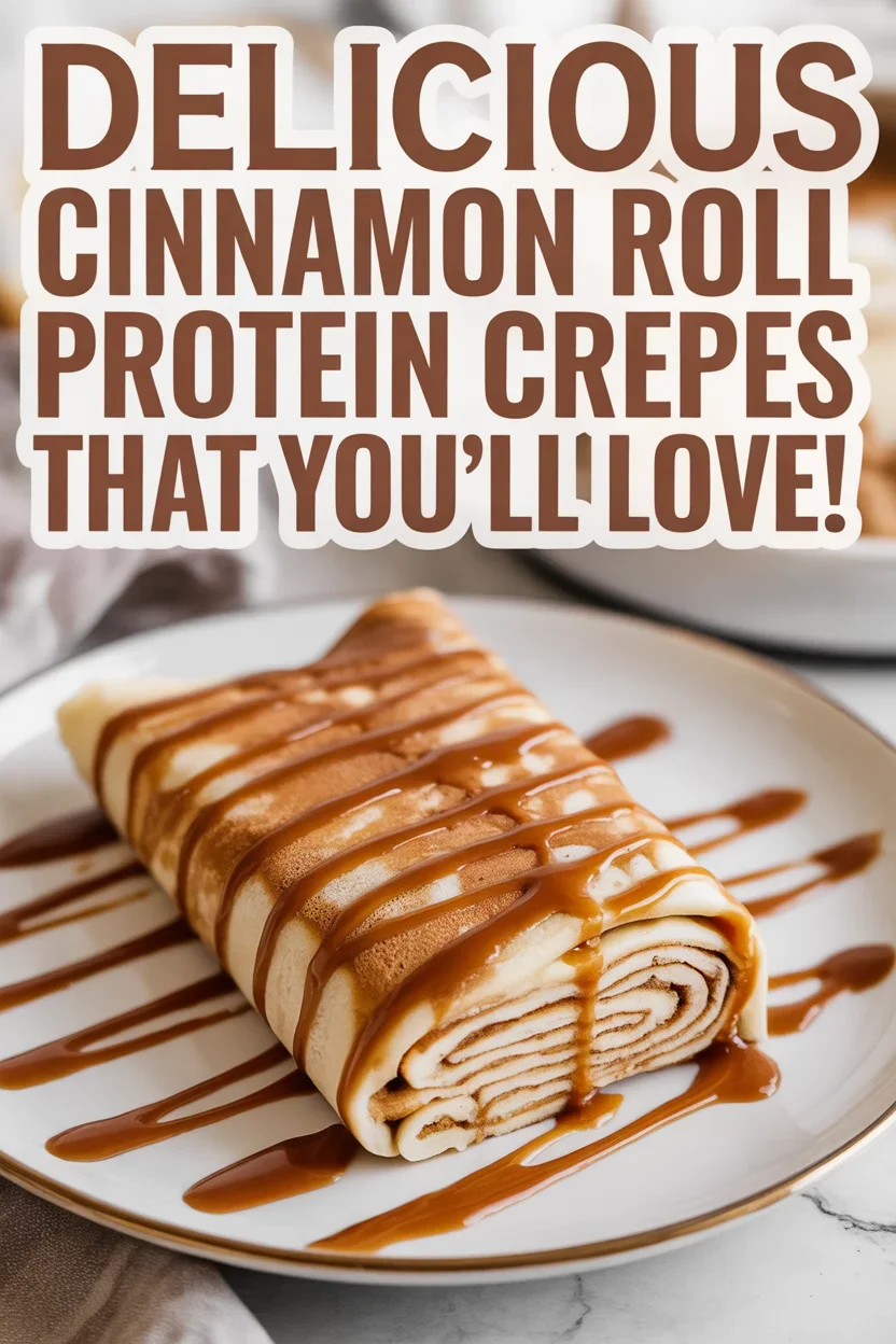 Cinnamon Roll Protein Crepes