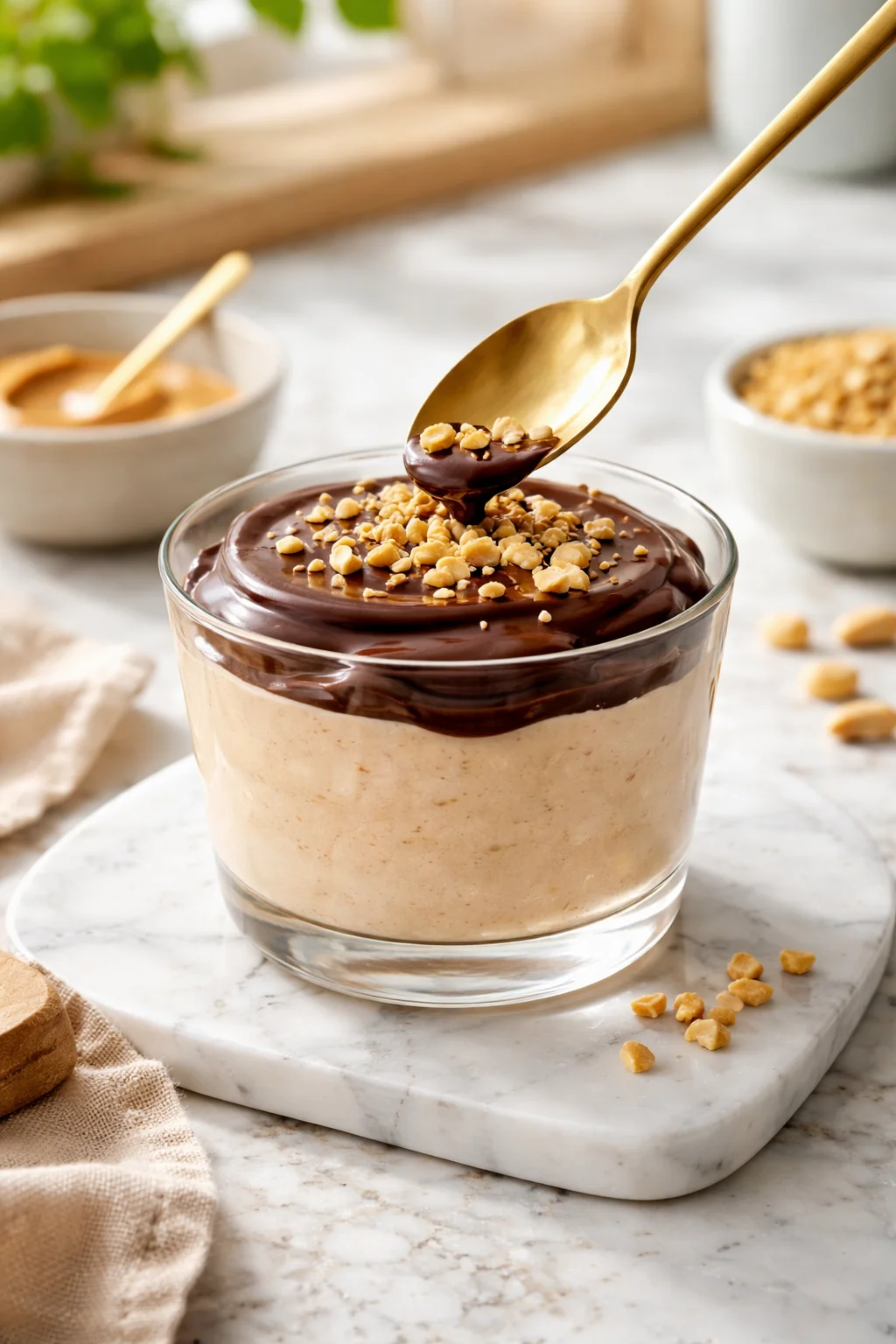 Peanut Butter Cottage Cheese Mousse