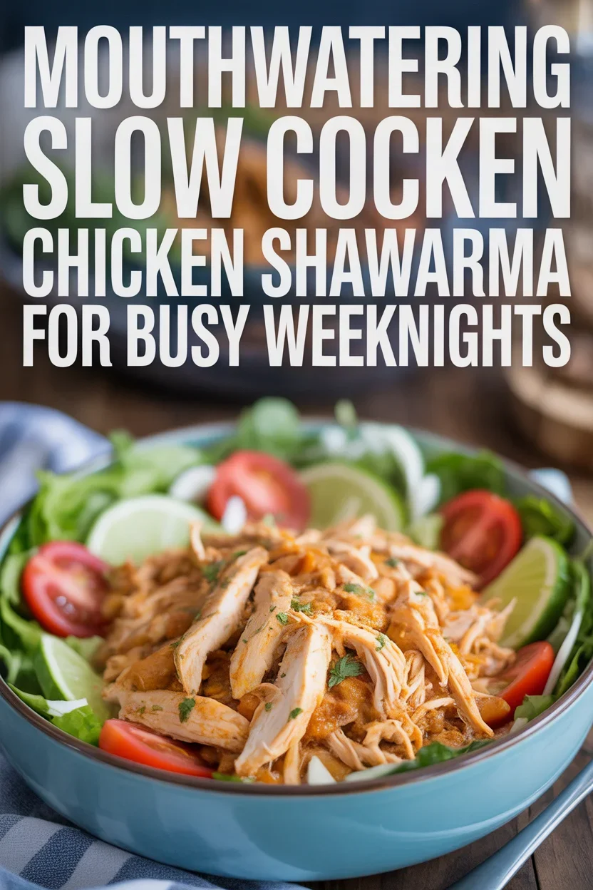 Slow Cooker Chicken Shawarma