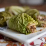 Asian Stuffed Napa Cabbage Rolls with savory filling and vibrant veggies