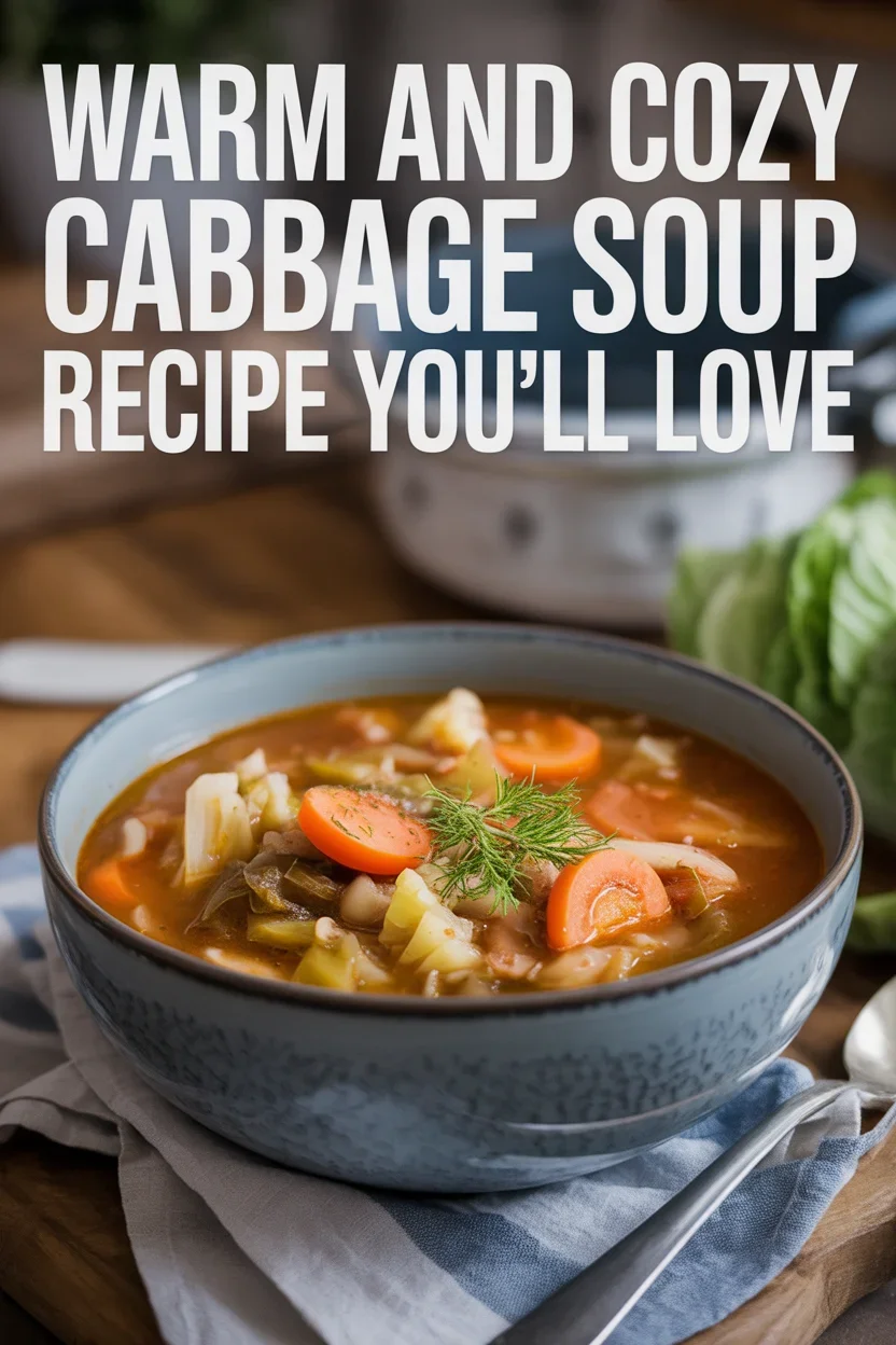 Warm and Cozy Cabbage Soup Recipe You'll Love