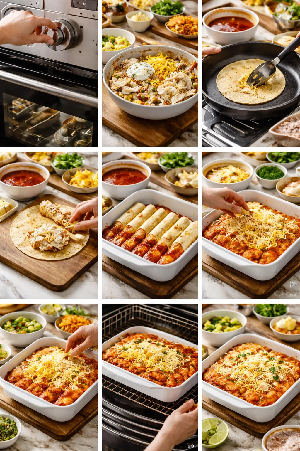 Delicious High Protein Chicken Enchiladas Ready in 30 Minutes!