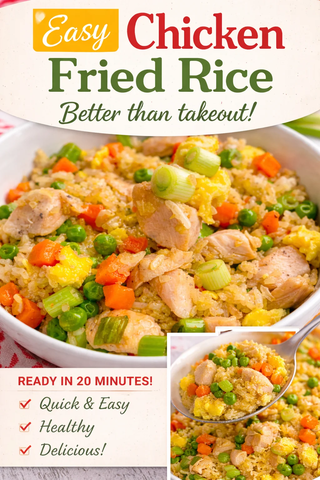 Delicious High Protein Chicken Fried Rice in Just 30 Minutes
