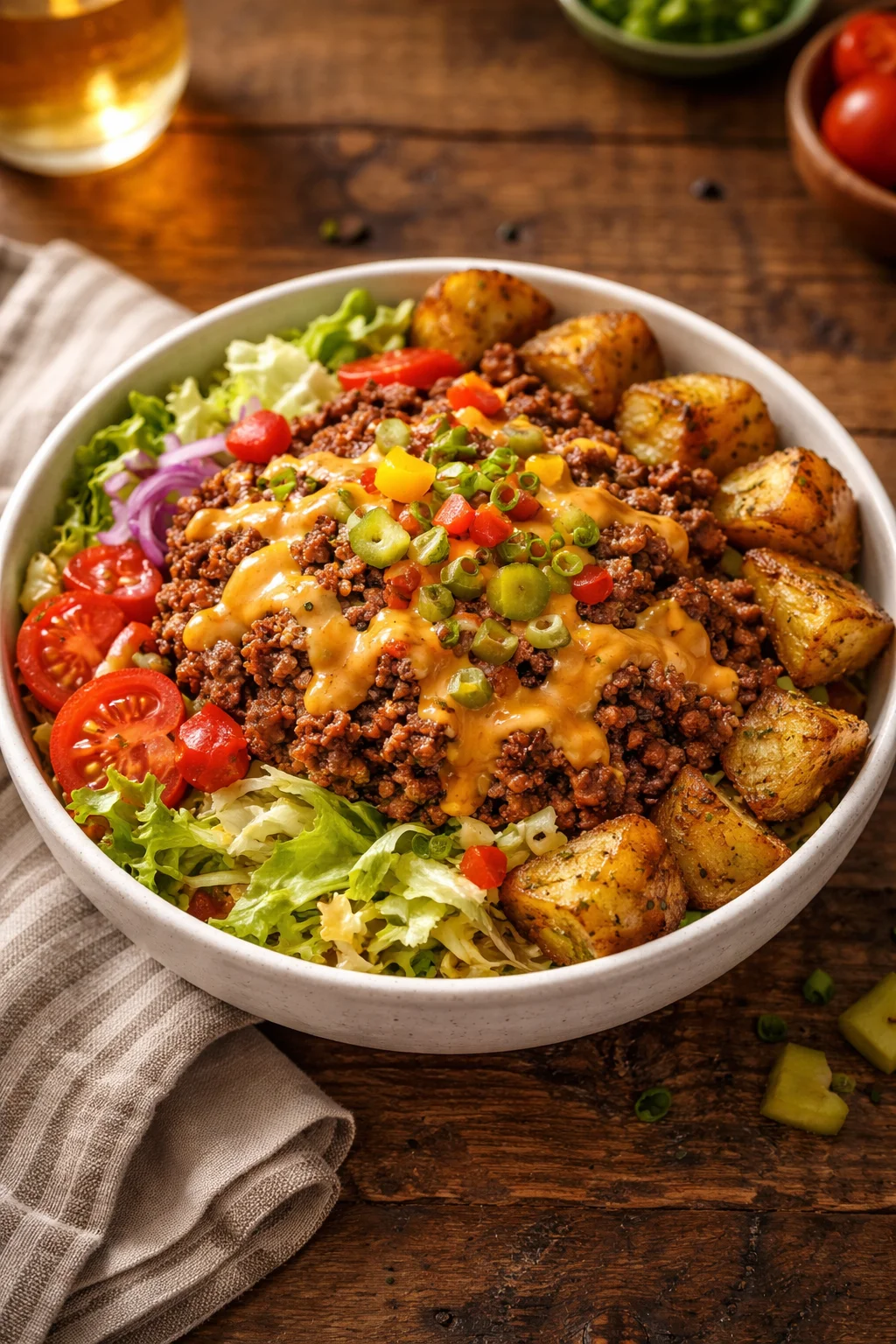 The Best Smash Burger Bowl