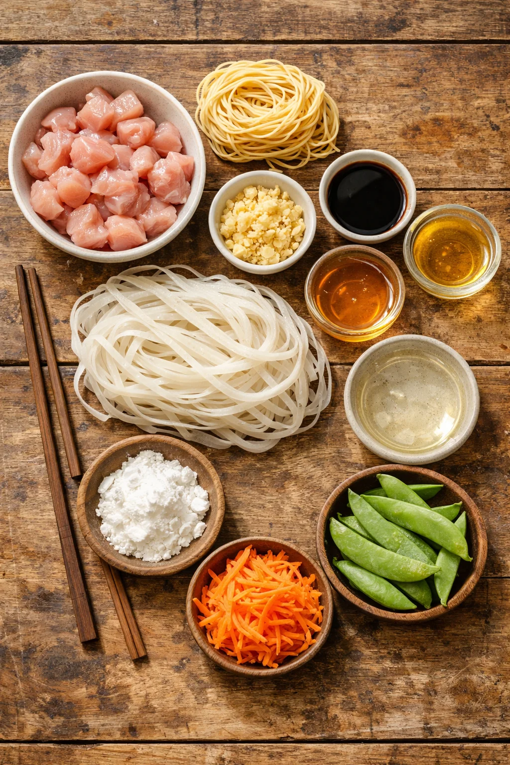 Sticky Garlic Chicken Noodles: High Protein with Quick Dinner Delight
