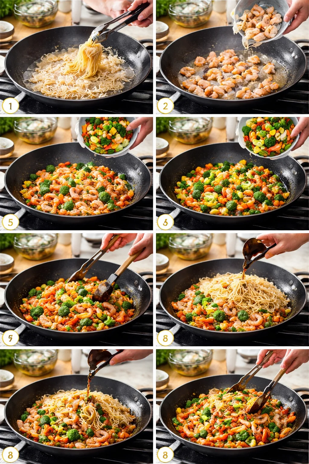 Savory Shrimp Stir Fry with Noodles: Quick & Delicious Dinner!