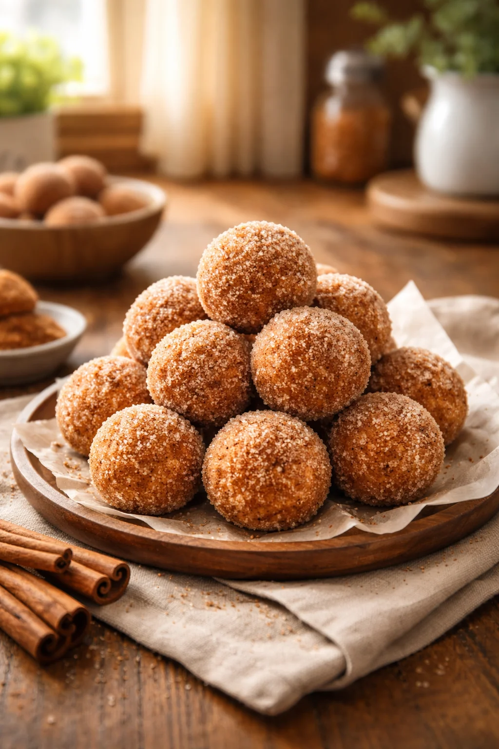 Churro Fat Bombs ou Protein Balls