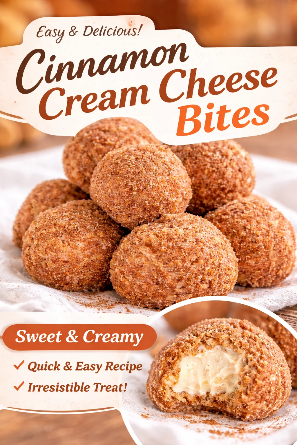 Churro Fat Bombs ou Protein Balls