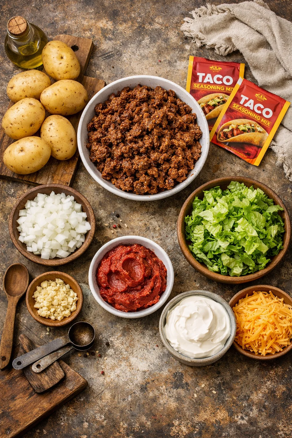 Loaded Potato Taco Bowl