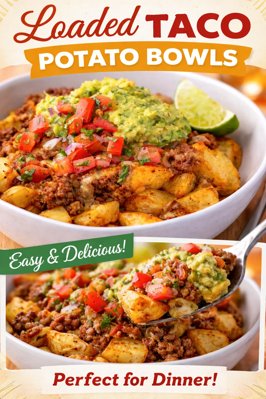 Delicious Loaded Potato Taco Bowl for a Cozy Dinner Night