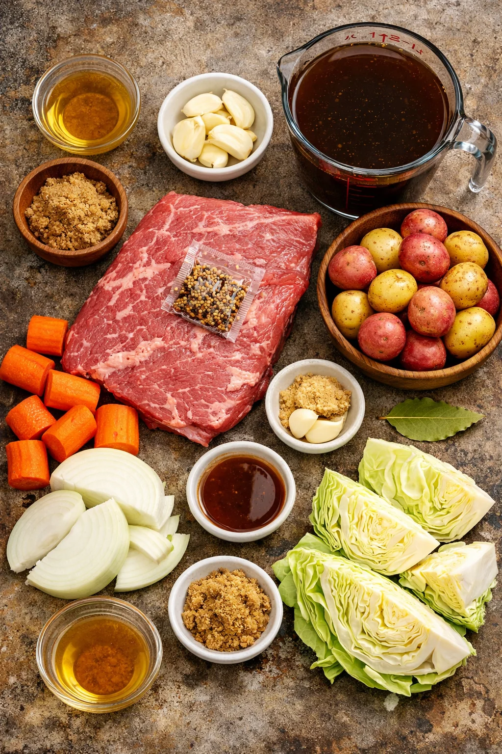 Savory Corned Beef and Cabbage Without Beer in the Slow Cooker