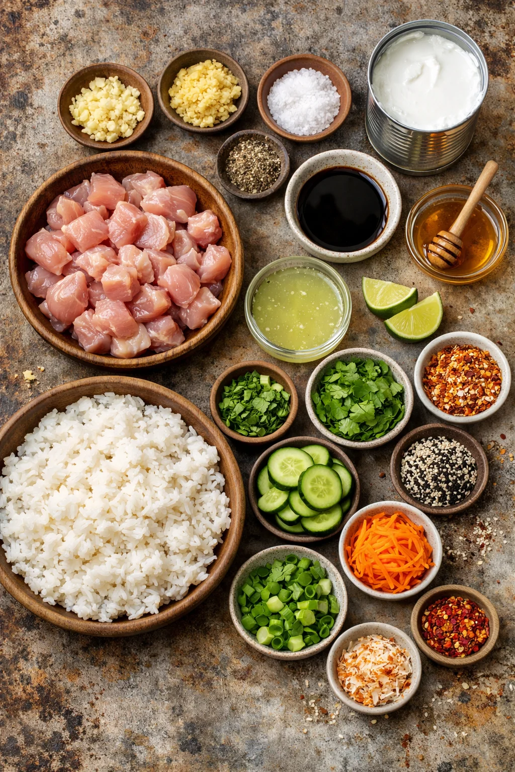 Easy Coconut Chicken Rice Bowl Recipe