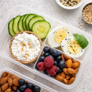Healthy and portable high-protein snacks for women to boost muscle and energy.
