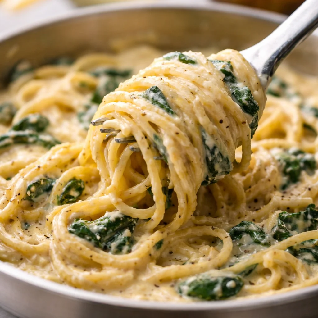 Delicious lemon ricotta pasta with spinach, perfect for a quick weeknight dinner.