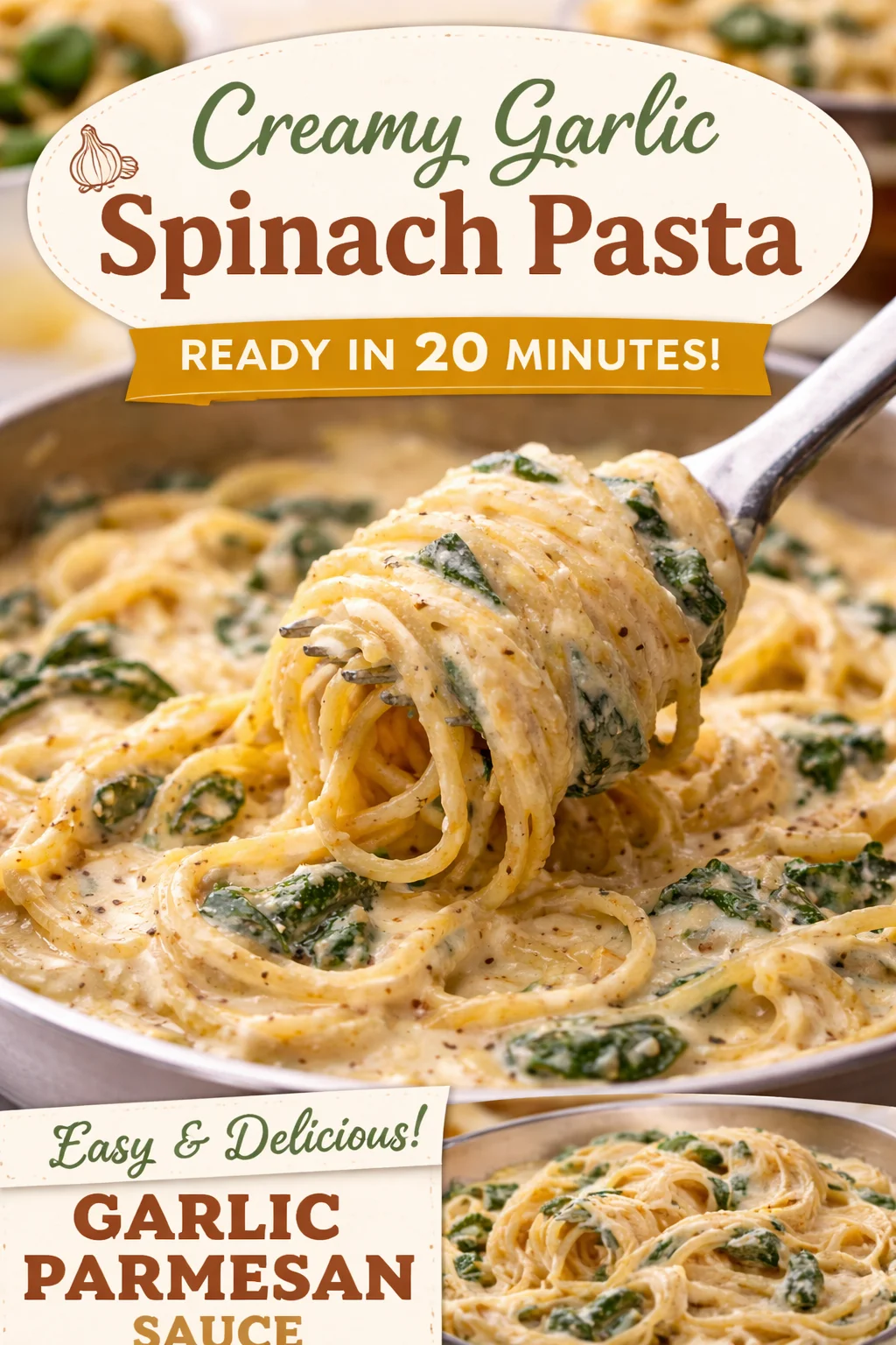 Lemon ricotta pasta & spinach