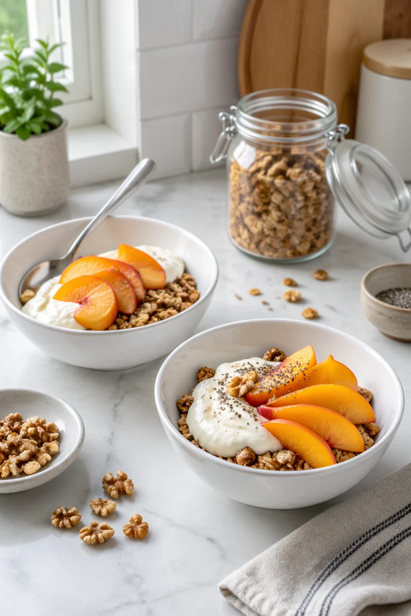 High-protein snacks before workout.