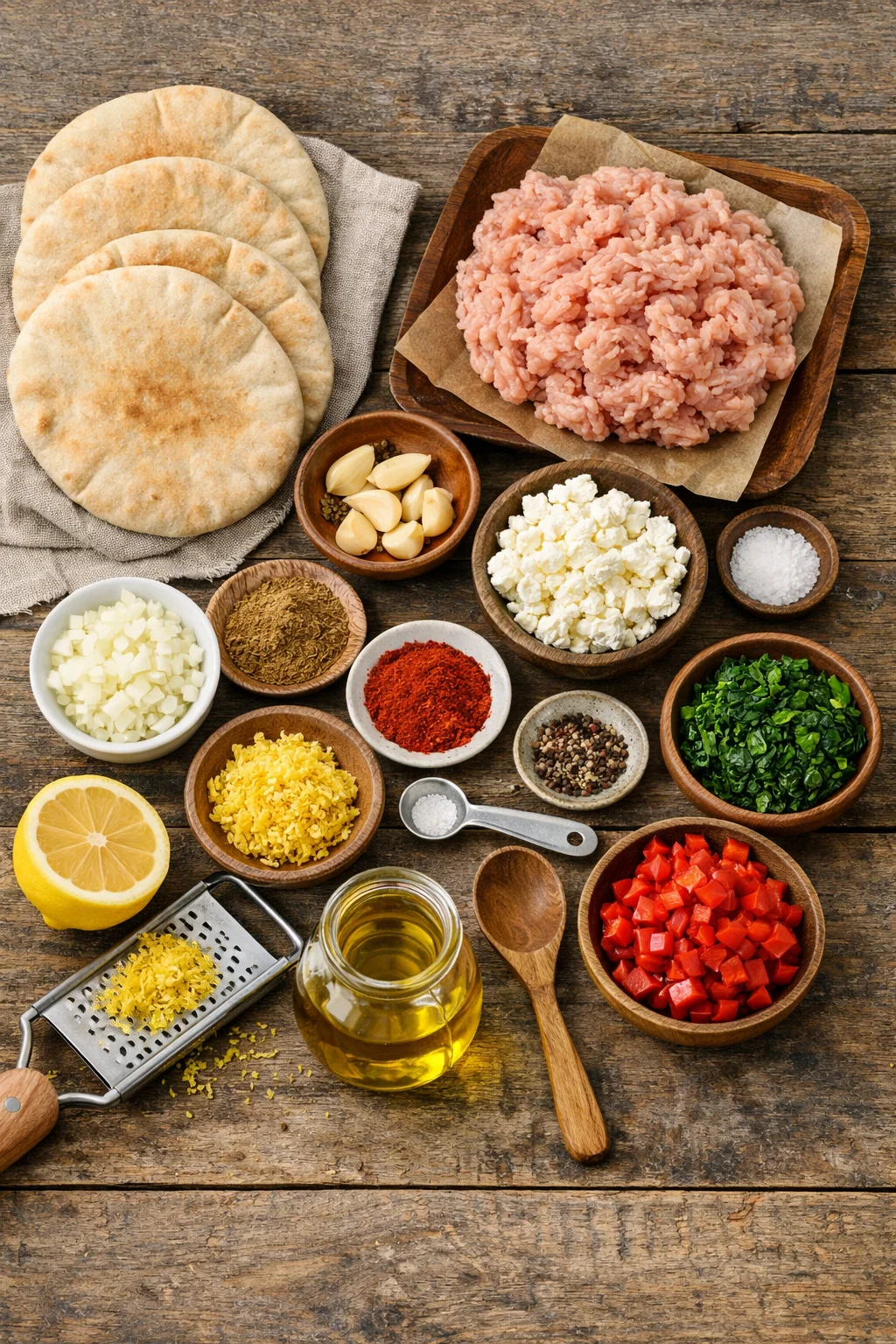 Savor the Flavor: Crispy Pita with Chicken & Feta Delight