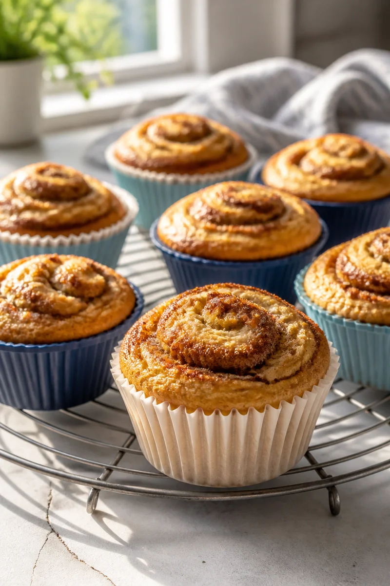 Cinnamon Swirl Protein Muffins That'll Make Your Morning Shine