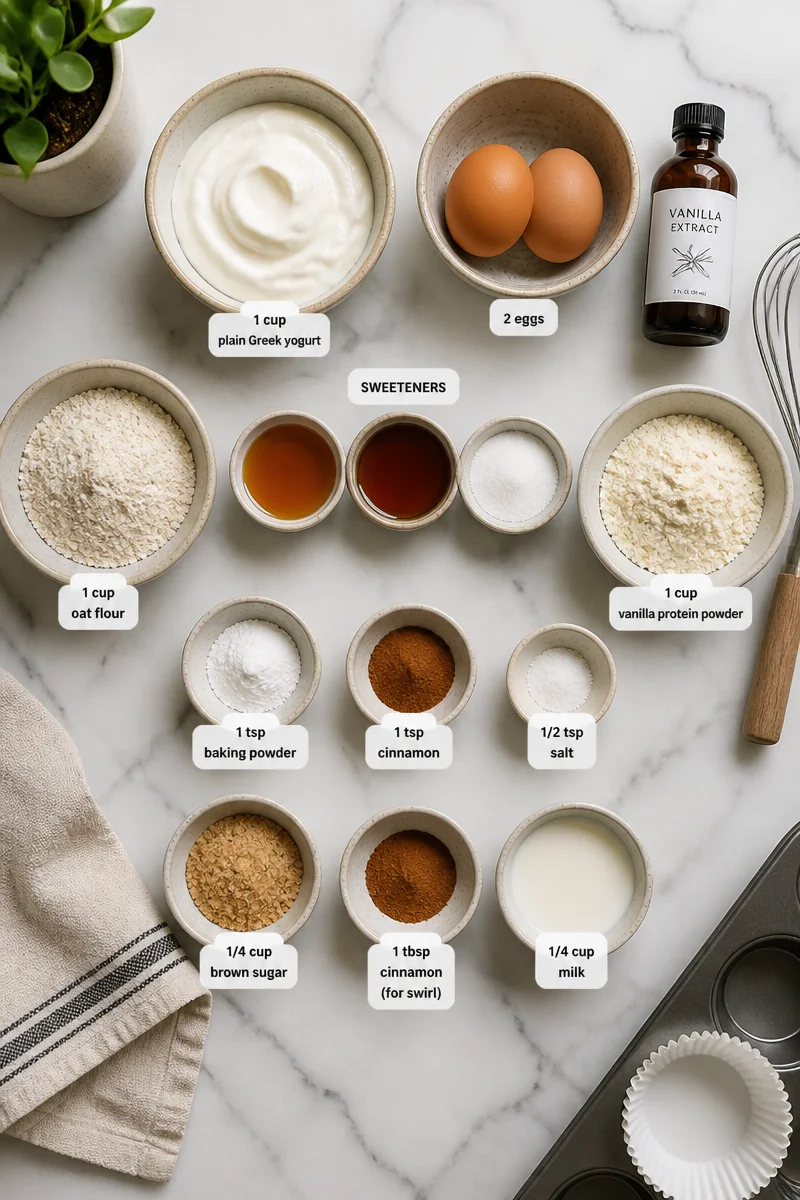 Cinnamon Swirl Protein Muffins That'll Make Your Morning Shine