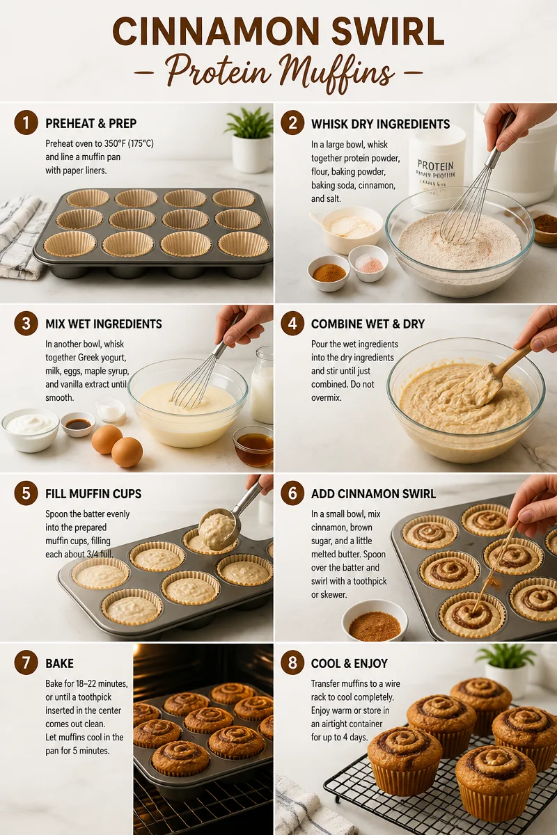 Cinnamon Swirl Protein Muffins: Healthy Recipes for Kids & Moms