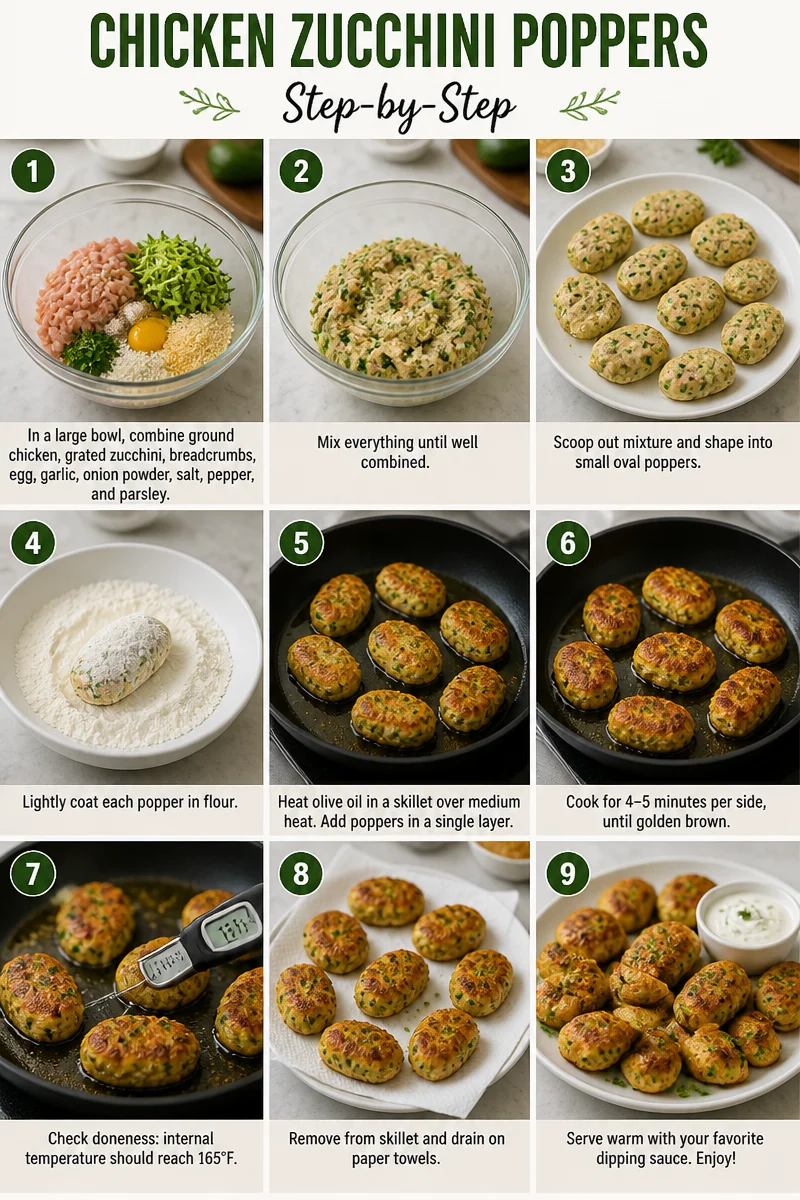 High Protein Chicken Zucchini Poppers Recipe