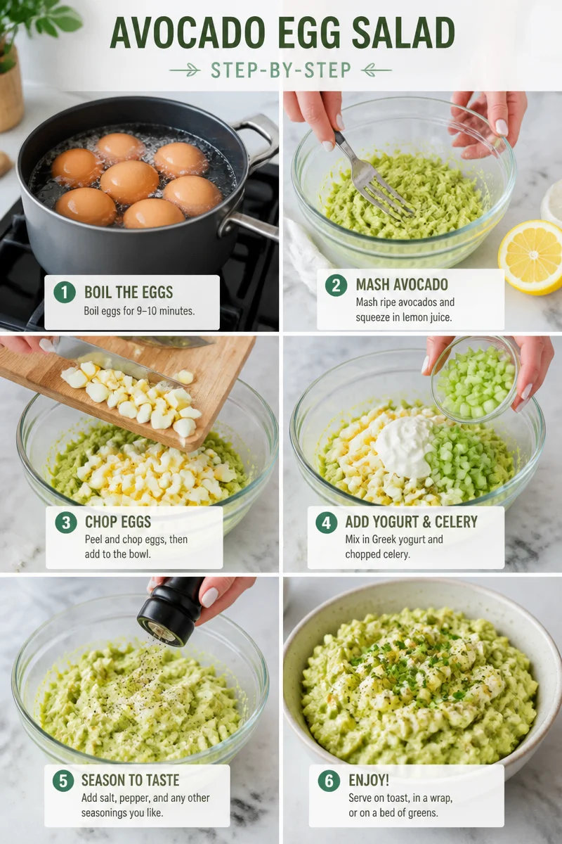High Protein Avocado Egg Salad Recipe