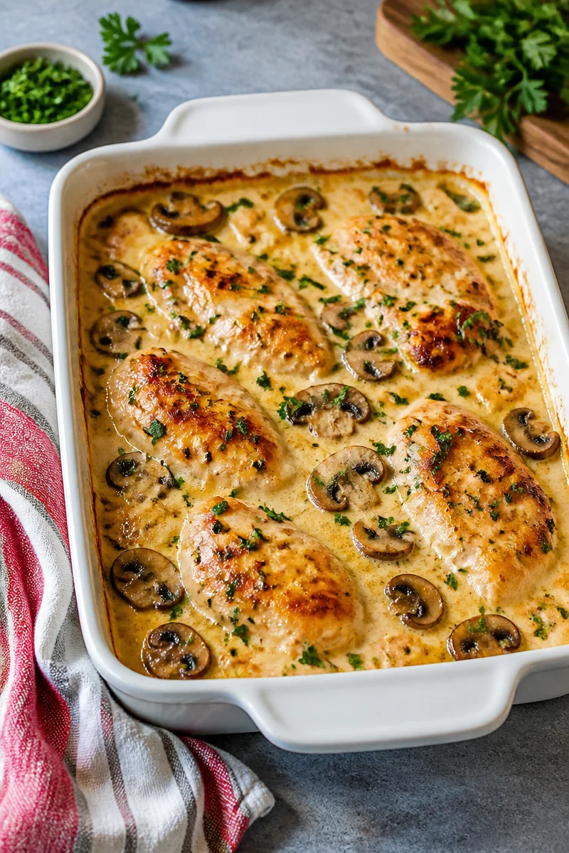 Deliciously Creamy Low Carb Chicken Casserole for Dinner
