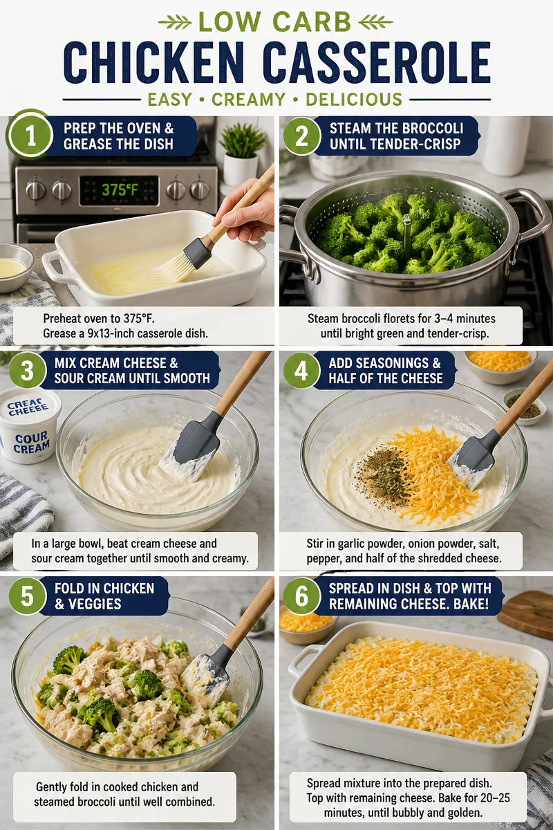 Creamy Low Carb Chicken Casserole