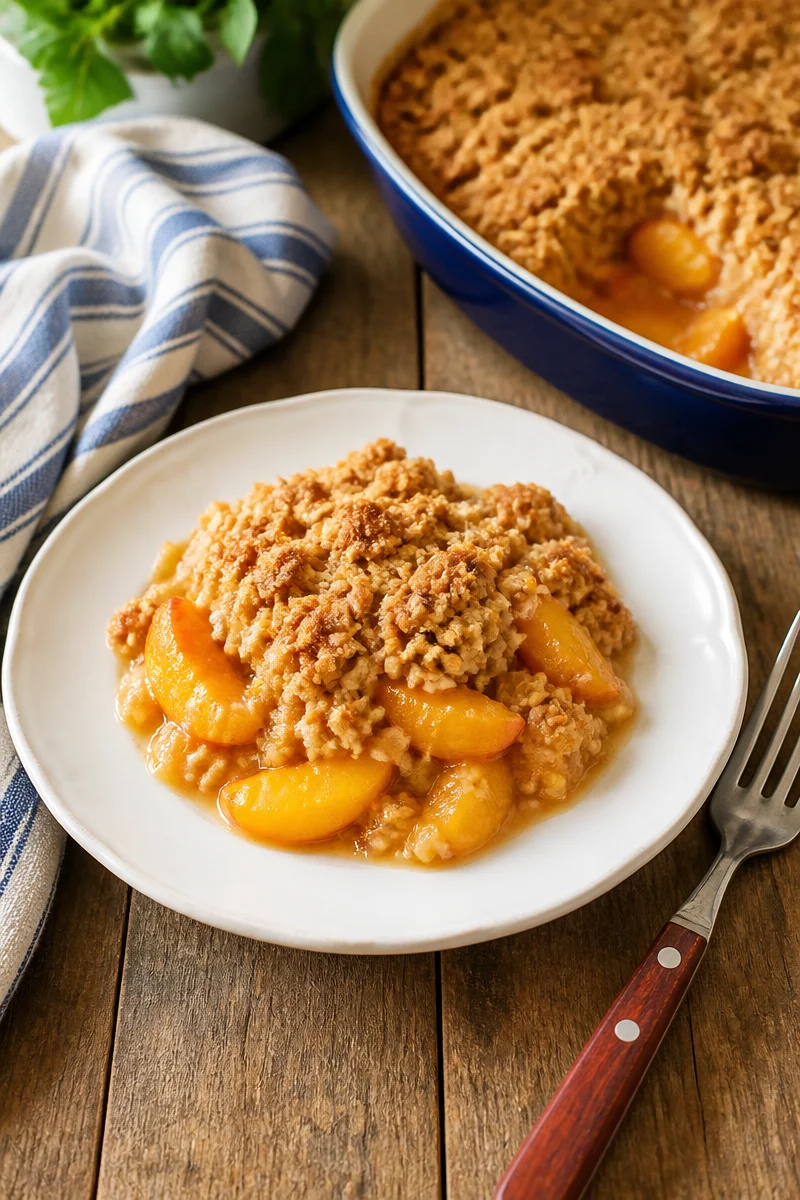 Deliciously Simple Peach Crisp You'll Want to Make Again!