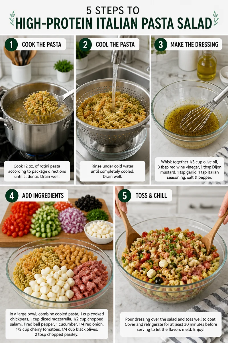 Easy High-Protein Italian Pasta Salad for Quick Weeknight Meals