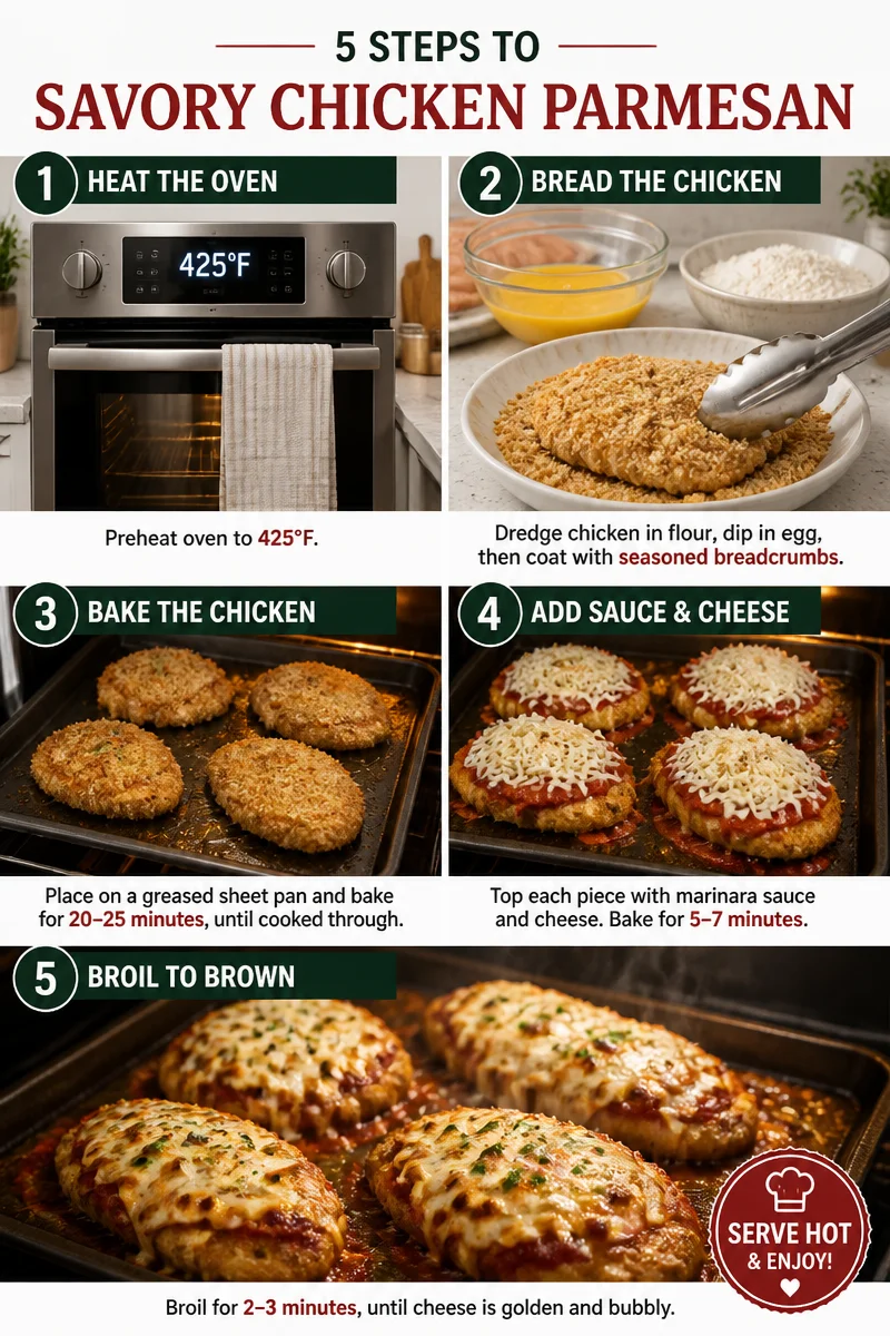 Chicken Parmesan Cheesy and High Protein