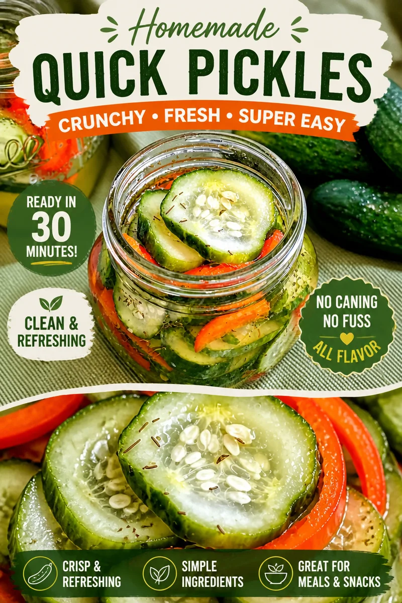 Tasty Sweet & Spicy Refrigerator Pickles to Savor Anytime