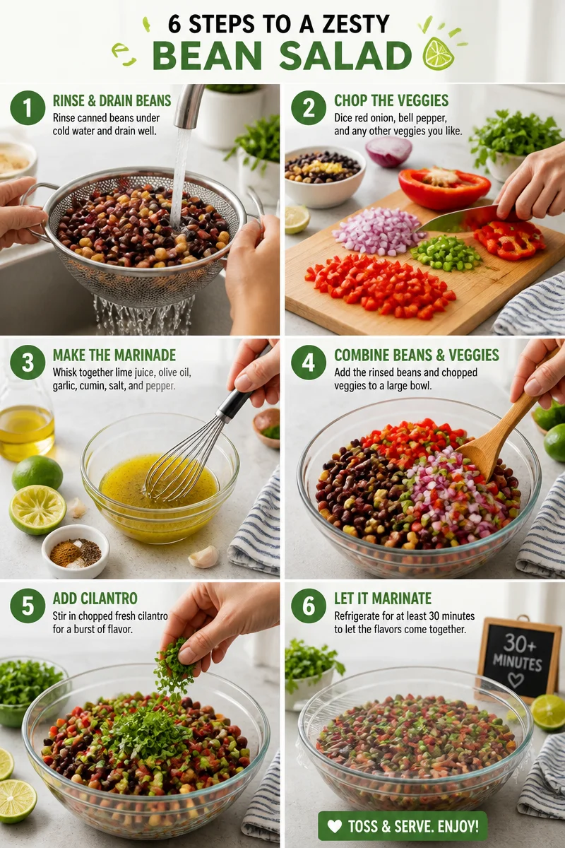 Marinated Cilantro Lime Bean Salad - Plant Based RD
