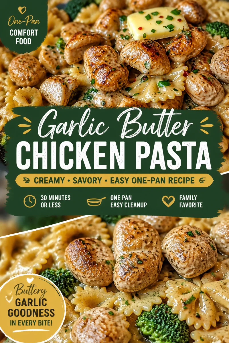 Delicious Cowboy Butter Lemon Bowtie Chicken Pasta with Broccoli
