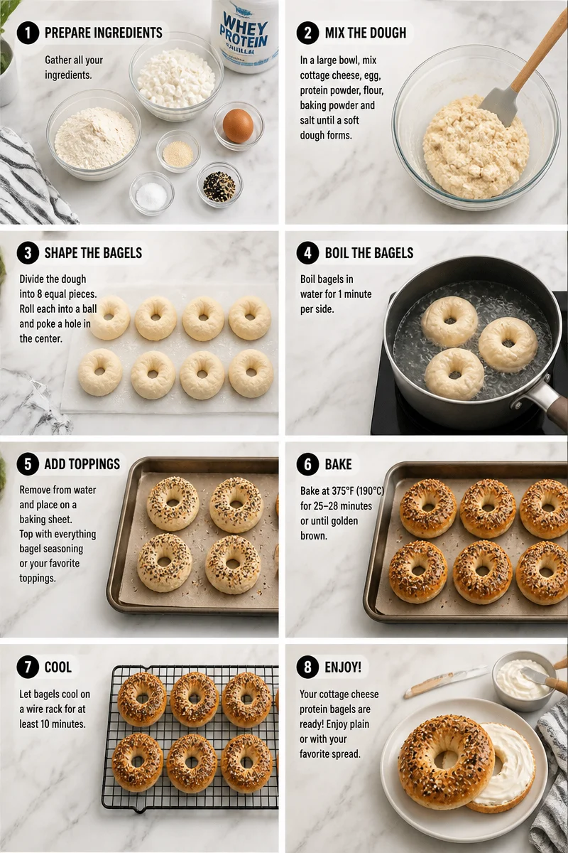 Simple 3 Ingredient Cottage Cheese Protein Bagels In The Air Fryer Or Oven